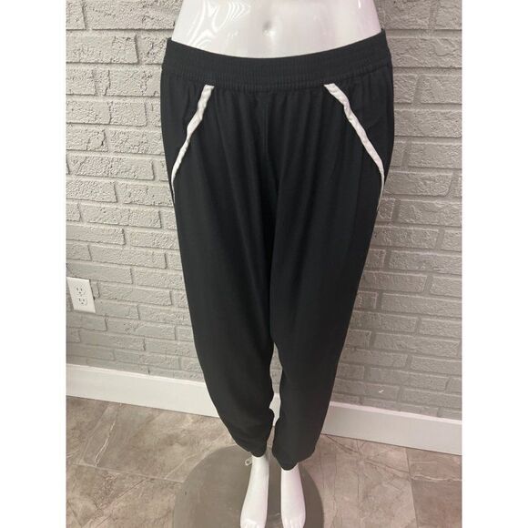 Bongo Fergie Black With White Trim Side Slit Pant Size L - Picture 1 of 8